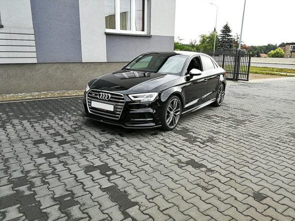 Audi S3 / A3 S-Line 8V Fl Sedan - Lâmina frontal V.2 | AU-S3-3F-FD2G | Produto Maxton Design distribuído por Unicartuning. Audi S3 / A3 S-Line 8V Fl Sedan - Lâmina frontal V.2 | AU-S3-3F-FD2G | Produto Maxton Design distribuído por Unicartuning.