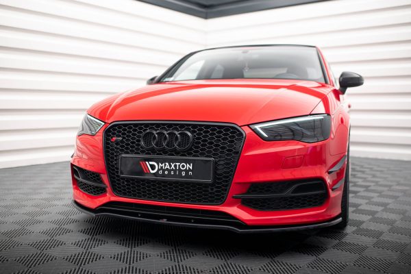 Audi S3 / A3 S-Line 8V Sedan / Cabrio - Lâmina frontal V.2 | AU-S3-3-S-FD1G | Produto Maxton Design distribuído por Unicartuning. Audi S3 / A3 S-Line 8V Sedan / Cabrio - Lâmina frontal V.2 | AU-S3-3-S-FD1G | Produto Maxton Design distribuído por Unicartuning.