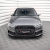 Audi S3 / A3 S-Line Sportback 8V (facelift) - Lâmina frontal V.2 | AU-S3-3F-SB-FD2G | Produto Maxton Design distribuído por Unicartuning.