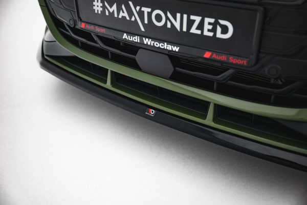 Audi S3 Sportback / A3 S-Line Sportback 8Y (facelift) - Lâmina frontal V.2 | AU-S3-8YF-S-FD2G | Produto Maxton Design distribuído por Unicartuning.