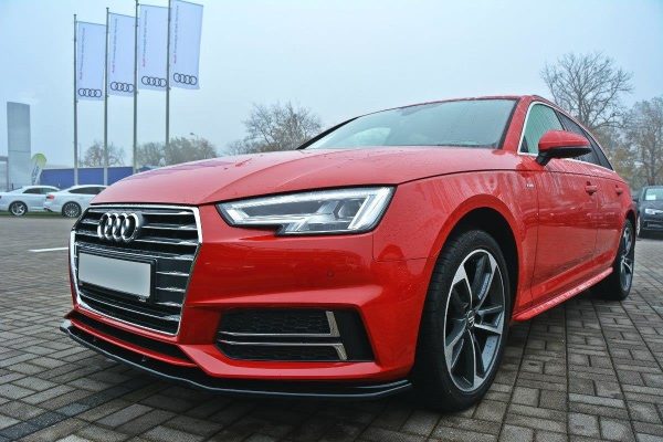 Audi S4 / A4 S-Line B9 - Lâmina frontal V.2 | AU-A4-B9-SLINE-FD2G | Produto Maxton Design distribuído por Unicartuning. Audi S4 / A4 S-Line B9 - Lâmina frontal V.2 | AU-A4-B9-SLINE-FD2G | Produto Maxton Design distribuído por Unicartuning.