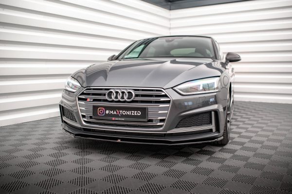 Audi S5 / A5 S-Line F5 Coupé / Sportback - Lâmina frontal V.2 | AU-A5-2-SLINE-FD2G | Produto Maxton Design distribuído por Unicartuning.
