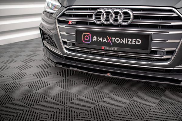 Audi S5 / A5 S-Line F5 Coupé / Sportback - Lâmina frontal V.2 | AU-A5-2-SLINE-FD2G | Produto Maxton Design distribuído por Unicartuning.