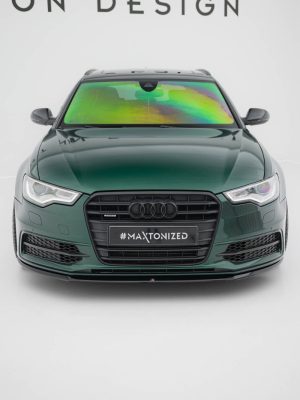 Audi S6 / A6 S-Line C7 - Lâmina frontal V.2 | AU-A6-C7-SLINE-FD2G | Produto Maxton Design distribuído por Unicartuning.