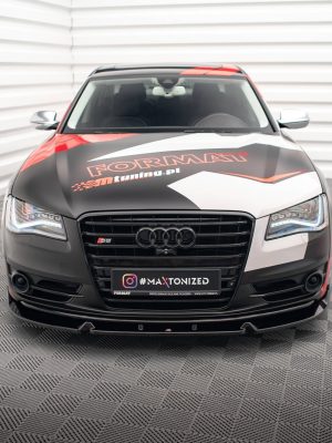 Audi S8 D4 - Lâmina frontal V.2 | AU-A8-D4-SLINE-FD2G | Produto Maxton Design distribuído por Unicartuning. Audi S8 D4 - Lâmina frontal V.2 | AU-A8-D4-SLINE-FD2G | Produto Maxton Design distribuído por Unicartuning.