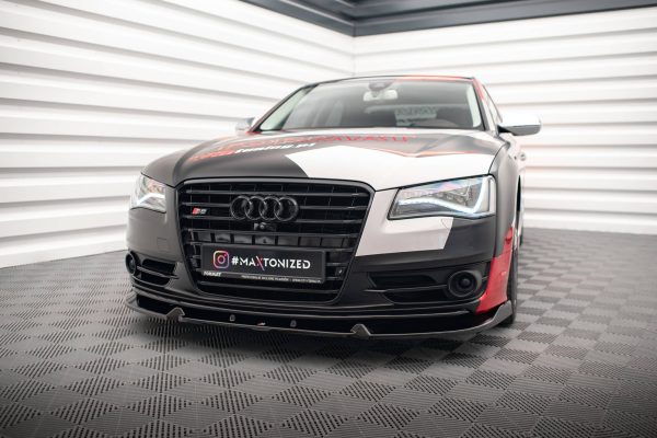 Audi S8 D4 - Lâmina frontal V.2 | AU-A8-D4-SLINE-FD2G | Produto Maxton Design distribuído por Unicartuning.