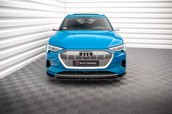 Audi E-tron - Lâmina frontal V.2 | AU-ETRON-1-FD2G+FD2RG | Produto Maxton Design distribuído por Unicartuning.