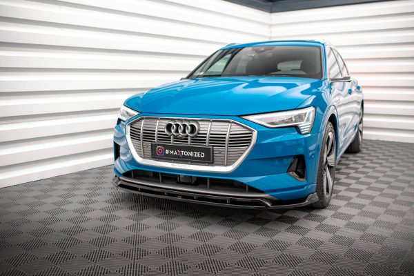 Audi E-tron - Lâmina frontal V.2 | AU-ETRON-1-FD2G+FD2RG | Produto Maxton Design distribuído por Unicartuning.