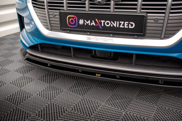 Audi E-tron - Lâmina frontal V.2 | AU-ETRON-1-FD2G+FD2RG | Produto Maxton Design distribuído por Unicartuning.