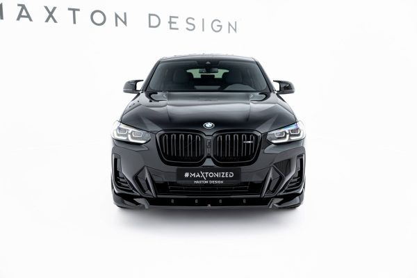 BMW X4 Pack M G02 (facelift) - Lâmina frontal V.2 | BM-X4-02F-MPACK-FD2G | Produto Maxton Design distribuído por Unicartuning.