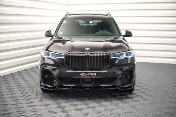 BMW X7 Pack M G07 - Lâmina frontal V.2 | BM-X7-07-M-FD2G | Produto Maxton Design distribuído por Unicartuning.