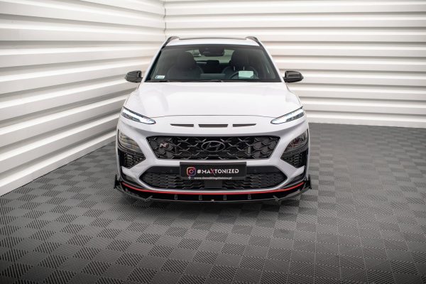Hyundai Kauai N Mk1 - Lâmina frontal V.2 + Splitters | HY-KO-1-N-FD2G+FSF1B | Produto Maxton Design distribuído por Unicartuning. Hyundai Kauai N Mk1 - Lâmina frontal V.2 + Splitters | HY-KO-1-N-FD2G+FSF1B | Produto Maxton Design distribuído por Unicartuning.