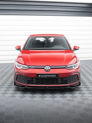Volkswagen Golf GTI / GTE / Gtd / R-line Mk8 - Lâmina frontal V.2 + Splitters | VW-GO-8-GTI-FD2G+FSF | Produto Maxton Design distribuído por Unicartuning. Volkswagen Golf GTI / GTE / Gtd / R-line Mk8 - Lâmina frontal V.2 + Splitters | VW-GO-8-GTI-FD2G+FSF | Produto Maxton Design distribuído por Unicartuning.