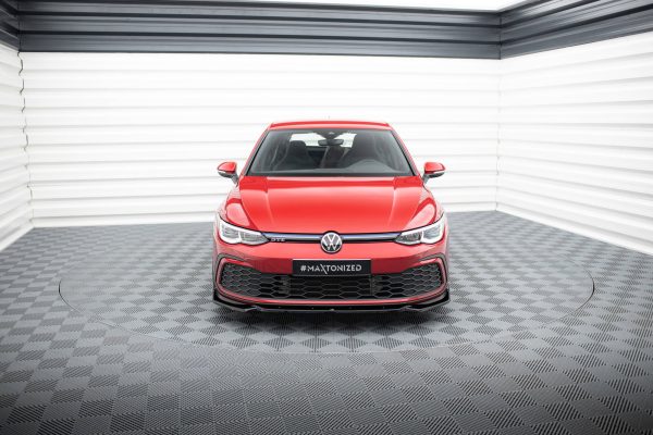 Volkswagen Golf GTI / GTE / Gtd / R-line Mk8 - Lâmina frontal V.2 + Splitters | VW-GO-8-GTI-FD2G+FSF | Produto Maxton Design distribuído por Unicartuning. Volkswagen Golf GTI / GTE / Gtd / R-line Mk8 - Lâmina frontal V.2 + Splitters | VW-GO-8-GTI-FD2G+FSF | Produto Maxton Design distribuído por Unicartuning.