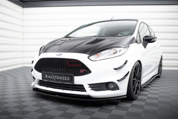Ford Fiesta ST Mk7 Fl - Lâmina frontal V.2 | FO-FI-7F-ST-FD2G | Produto Maxton Design distribuído por Unicartuning.
