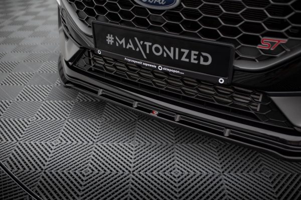 Ford Fiesta ST / ST-line Mk8 (facelift) - Lâmina frontal V.2 | FO-FI-8F-ST-FD2G | Produto Maxton Design distribuído por Unicartuning.