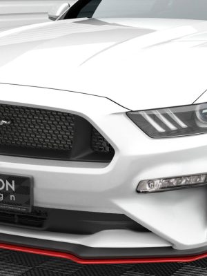 Ford Mustang Mk6 (facelift) - Lâmina frontal V.2 | FO-MU-6F-FD2G | Produto Maxton Design distribuído por Unicartuning.