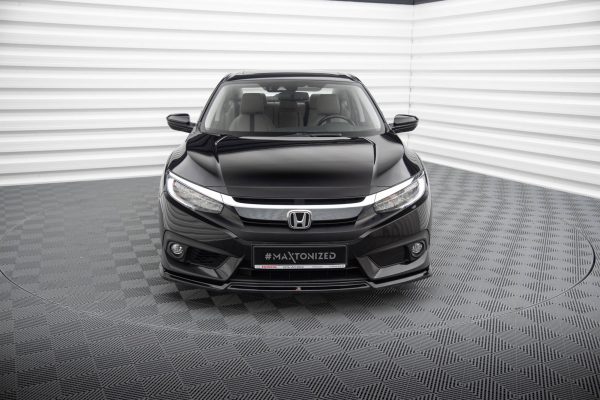 Honda Civic Mk10 - Lâmina frontal V.2 | HO-CI-10-FD2G | Produto Maxton Design distribuído por Unicartuning.