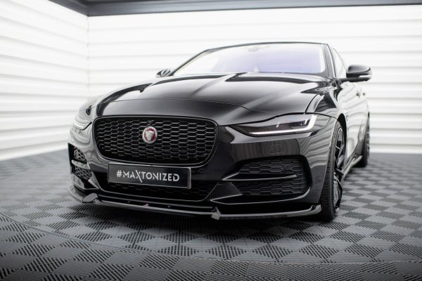 Jaguar Xe R-dynamic X760 (facelift) - Lâmina frontal V.2 | JA-XE-1F-FD2G | Produto Maxton Design distribuído por Unicartuning.