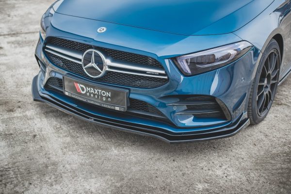 Mercedes-Benz A35 AMG Aero W177 - Lâmina frontal V.2 | ME-A-177-35-FD2G | Produto Maxton Design distribuído por Unicartuning. Mercedes-Benz A35 AMG Aero W177 - Lâmina frontal V.2 | ME-A-177-35-FD2G | Produto Maxton Design distribuído por Unicartuning.