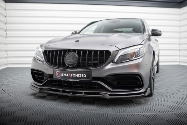 Mercedes-AMG C63 Sedan / Estate W205 (facelift) - Lâmina frontal V.2 | ME-C-205F-63-FD2G | Produto Maxton Design distribuído por Unicartuning.