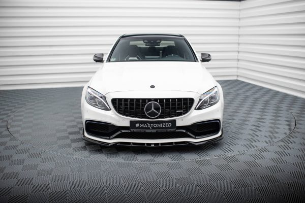 Mercedes-AMG C63 Sedan / Estate W205 / S205 - Lâmina frontal V.2 | ME-C-205-63-FD1G | Produto Maxton Design distribuído por Unicartuning. Mercedes-AMG C63 Sedan / Estate W205 / S205 - Lâmina frontal V.2 | ME-C-205-63-FD1G | Produto Maxton Design distribuído por Unicartuning.