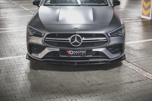 Mercedes-AMG CLA 45 Aero C118 - Lâmina frontal V.2 | ME-CLA-118-35AMG-FD2G | Produto Maxton Design distribuído por Unicartuning.