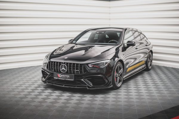 Mercedes-AMG CLA 45 Aero C118 - Lâmina frontal V.2 | ME-CLA-118-45AMG-FD2G | Produto Maxton Design distribuído por Unicartuning.