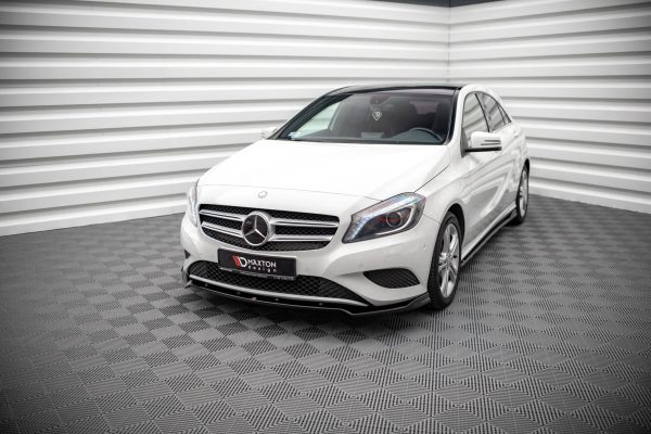 Mercedes-Benz Classe A W176 - Lâmina frontal V.2 | ME-A-176-FD2G | Produto Maxton Design distribuído por Unicartuning.