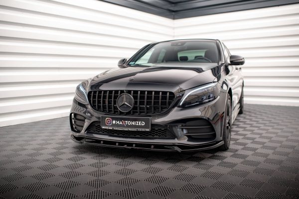 Mercedes-Benz C Coupé AMG-line C205 (facelift) - Lâmina frontal V.2 | ME-C-205F-AMGLINE-C-FD2G | Produto Maxton Design distribuído por Unicartuning.