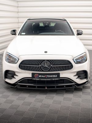 Mercedes-Benz E AMG-line Sedan W213 (facelift) - Lâmina frontal V.2 | ME-E-213F-AMGLINE-FD2G | Produto Maxton Design distribuído por Unicartuning.