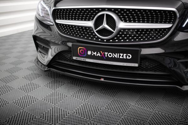 Mercedes-Benz E-class W213 Coupé (c238) / Cabriolet (a238) AMG-line - Lâmina frontal V.2 | ME-E-213-AMGLINE-C-FD2G | Produto Maxton Design distribuído por Unicartuning.