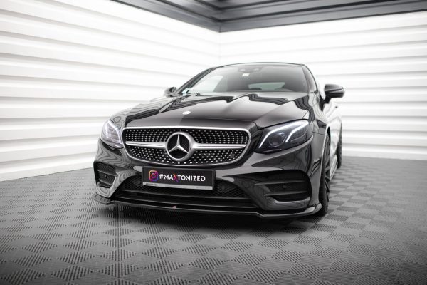 Mercedes-Benz E-class W213 Coupé (c238) / Cabriolet (a238) AMG-line - Lâmina frontal V.2 | ME-E-213-AMGLINE-C-FD2G | Produto Maxton Design distribuído por Unicartuning.