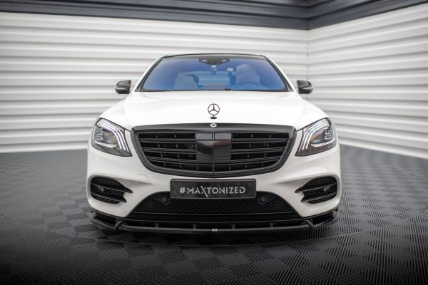 Mercedes-Benz S AMG-line W222 (facelift) - Lâmina frontal V.2 | ME-S-222F-AMGLINE-FD2G | Produto Maxton Design distribuído por Unicartuning. Mercedes-Benz S AMG-line W222 (facelift) - Lâmina frontal V.2 | ME-S-222F-AMGLINE-FD2G | Produto Maxton Design distribuído por Unicartuning.
