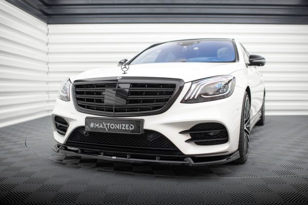 Mercedes-Benz S AMG-line W222 (facelift) - Lâmina frontal V.2 | ME-S-222F-AMGLINE-FD2G | Produto Maxton Design distribuído por Unicartuning. Mercedes-Benz S AMG-line W222 (facelift) - Lâmina frontal V.2 | ME-S-222F-AMGLINE-FD2G | Produto Maxton Design distribuído por Unicartuning.