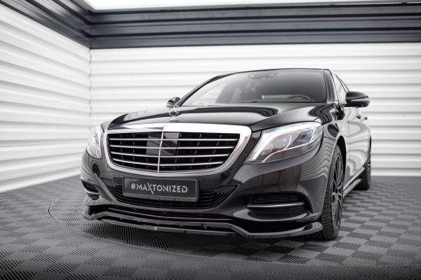 Mercedes-Benz S W222 - Lâmina frontal V.2 | ME-S-222-FD2G+FD2RG | Produto Maxton Design distribuído por Unicartuning.