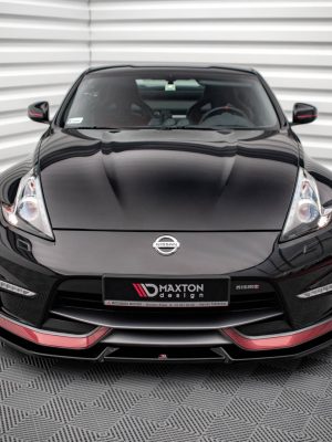 Nissan 370z Nismo (facelift) - Lâmina frontal V.2 | NI-370Z-NISMO-FD2G | Produto Maxton Design distribuído por Unicartuning.