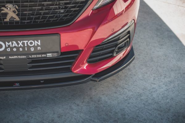 Peugeot 308 GT Mk2 (facelift) - Lâmina frontal V.2 | PE-308-2F-GT-FD2G | Produto Maxton Design distribuído por Unicartuning.