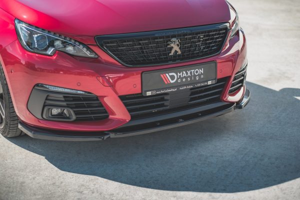 Peugeot 308 GT Mk2 (facelift) - Lâmina frontal V.2 | PE-308-2F-GT-FD2G | Produto Maxton Design distribuído por Unicartuning.