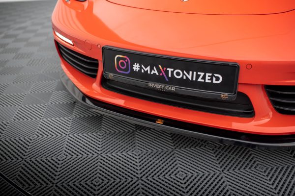 Porsche 718 Cayman GT4 RS 982c - Lâmina frontal V.2 | PO-CA-718-FD2G | Produto Maxton Design distribuído por Unicartuning.