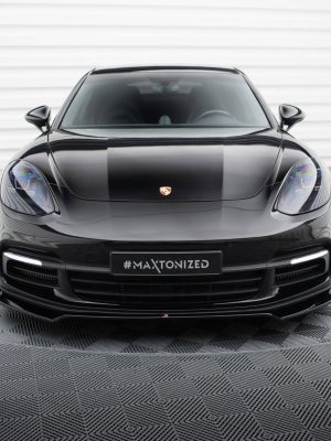 Porsche Panamera Turbo S E- / Panamera E- / Panamera 4s 971 - Lâmina frontal V.2 | PO-PA-971-H-FD4G | Produto Maxton Design distribuído por Unicartuning.