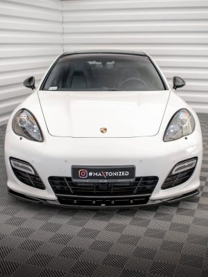 Porsche Panamera Turbo 970 - Lâmina frontal V.2 | PO-PA-970-TURBO-FD2G | Produto Maxton Design distribuído por Unicartuning.