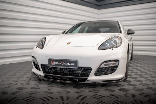 Porsche Panamera Turbo 970 - Lâmina frontal V.2 | PO-PA-970-TURBO-FD2G | Produto Maxton Design distribuído por Unicartuning.