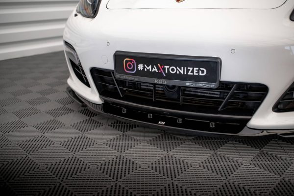 Porsche Panamera Turbo 970 - Lâmina frontal V.2 | PO-PA-970-TURBO-FD2G | Produto Maxton Design distribuído por Unicartuning.
