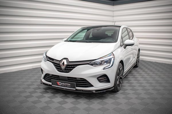 Renault Clio Mk5 - Lâmina frontal V.2 | RE-CL-5-FD2G | Produto Maxton Design distribuído por Unicartuning.