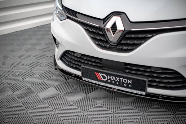 Renault Clio Mk5 - Lâmina frontal V.2 | RE-CL-5-FD2G | Produto Maxton Design distribuído por Unicartuning.