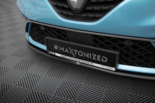 Renault Clio RS Line Mk5 - Lâmina frontal V.2 | RE-CL-5-RSLINE-FD2G | Produto Maxton Design distribuído por Unicartuning.