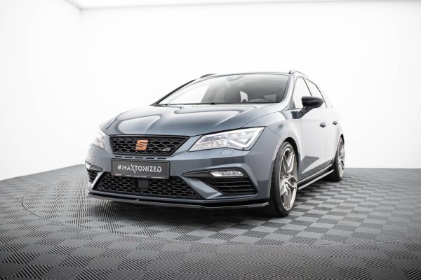Seat Leon Cupra / FR Mk3 Fl - Lâmina frontal V.2 | SE-LE-3F-CU-FD2G | Produto Maxton Design distribuído por Unicartuning. Seat Leon Cupra / FR Mk3 Fl - Lâmina frontal V.2 | SE-LE-3F-CU-FD2G | Produto Maxton Design distribuído por Unicartuning.
