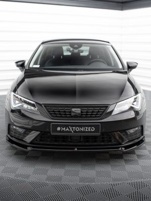 Seat Leon Mk3 FR (facelift) - Lâmina frontal V.2 | SE-LE-3F-FD2G | Produto Maxton Design distribuído por Unicartuning.