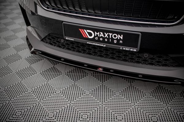 Skoda Enyaq IV - Lâmina frontal V.2 | SK-EN-1-FD2G | Produto Maxton Design distribuído por Unicartuning.